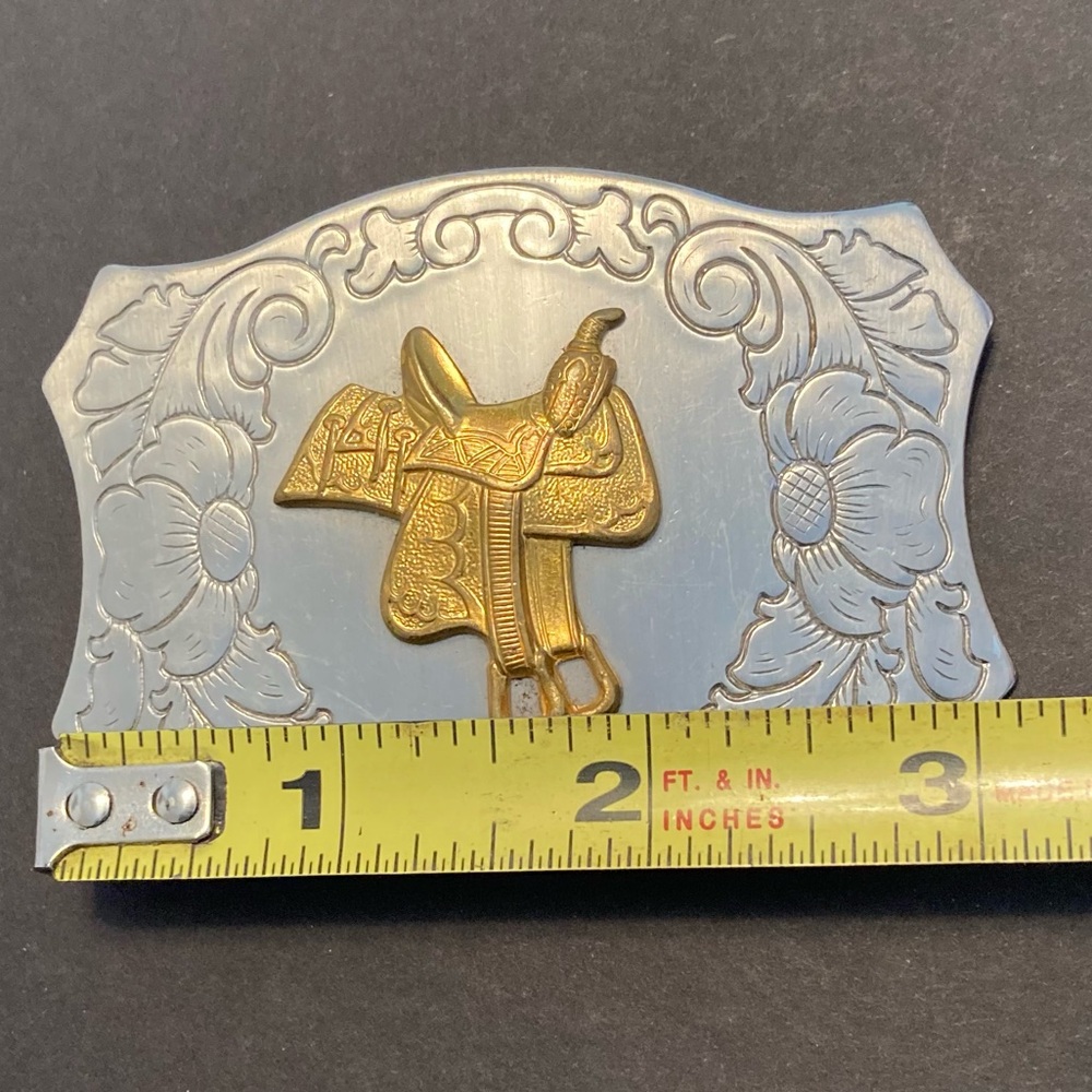Chambers Western Saddle Vintage Belt Buckle